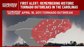 FIRST ALERT Remembering historic tornado outbreaks in the Carolinas [upl. by Zavras342]