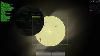 Stellarium Simulation Solar Eclipse Oct 25 2022 as seen with Unistellar evscope Equinox [upl. by Enairda783]