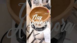 Making a Clay Amphora coil and wheel ceramics potteryclay artist [upl. by Fee]