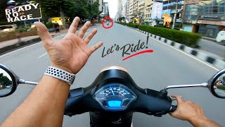 Evening Ride With 150cc Vespa  Vespa VXL 150  MSI Vlogs [upl. by Reimer]