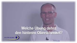 Übung Dehnung des hinteren Oberschenkels [upl. by Ileyan810]