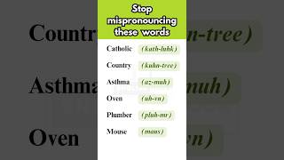 Mispronounced English Words english learnenglish spoken shorts feed 英語 esl yt ingles words [upl. by Gervase]