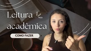 5 pontos para você melhorar na sua leitura acadêmica [upl. by Ingraham]