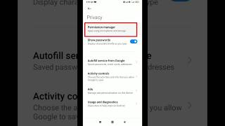 Permission manager allow and deny app permission shorts [upl. by Ayotnahs]