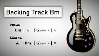 Dreamy Rock BACKING TRACK B Minor  G Lydian  75 BPM  Guitar Backing Track [upl. by Cecilius202]