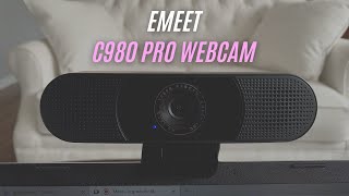 EMEET SmartCam C980 Pro Review Test  eMeet C980 Pro Webcam with Microphone 1080P 30FPS [upl. by Susanetta]