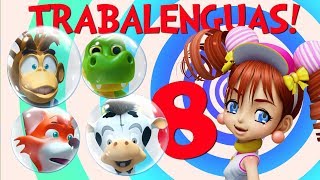 Trabalenguas para Niños  Cortos y Divertidos  en español [upl. by Eirrac529]