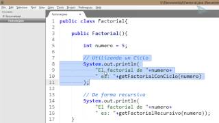 Recursividad en JAVA Cap 01  Introducción [upl. by Epps]