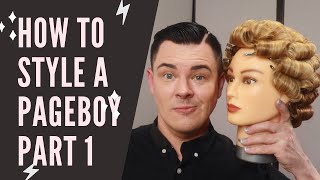 how to set Dita Von Teese 1940s iconic hair style PART 1 [upl. by Anitniuq]