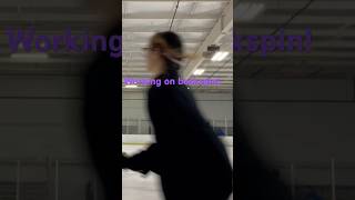 Working on backspin Still needing a better exit figureskating [upl. by Dworman]