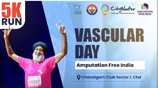 National Vascular Day Run for Amputation free India [upl. by Atinyl626]