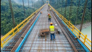 Biggest Bridge Construction Process  Modern Heavy Duty Bridge Equipment 11 [upl. by Smaj99]