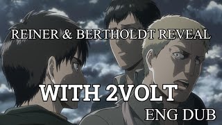 quotReiner and Bertholdts Trasformationquot but with 2Volt  Attack on Titan OST Change  ENG DUB [upl. by Tennies]