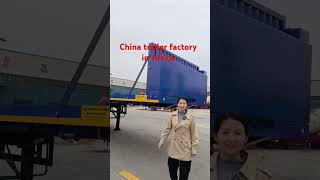 China trailer factory in Africa chinatrucker trailer AfricatruckGermanytruck [upl. by Rollet]