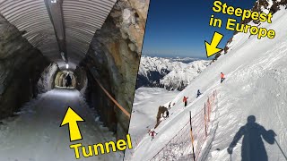 The TUNNEL RUN in Alpe DHuez How to Ski it [upl. by Semele384]