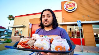 Trying Burger Kings New Fiery Menu Items For the First Time [upl. by Nalyak]