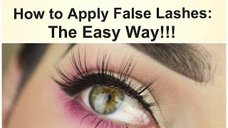 How to apply false eyelashes the easy way  Mannymua [upl. by Thayne]