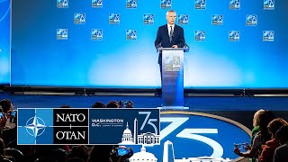 NATO Secretary General press conference at the NATO Summit in Washington DC 🇺🇸 10 JUL 2024 [upl. by Atilef315]