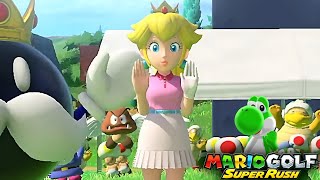 Mario Golf Super Rush Peach vs Wiggler vs King Bob omb in Bonny Greens [upl. by Alael]