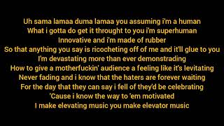 Eminem  Rap GodFast part  Lyrics [upl. by Nosnhoj]