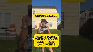 UNDODGEBALL GAME😂 double blindfolded dodgeball game funny sports throwback [upl. by Nimajeb]