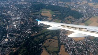 Onboard Eurowings Airbus A320 sunny landing ✈ Dusseldorf Airport [upl. by Gile306]