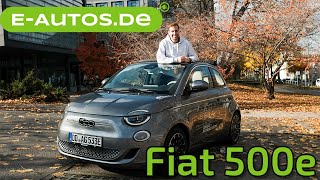 Fiat 500e im EAutosdeTest 6 Review I Cabrio amp EAuto bietet fast nur der Fiat [upl. by Atinreb535]