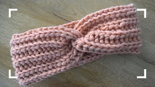 ❤️ STIRNBAND MIT TWIST HÄKELN  mit Patentmuster  für Anfänger geeignet [upl. by Del540]