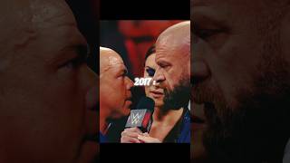 Kurt Angle vs Triple h 🔥  2002  2017  ❤️ shorts [upl. by Nivlad]