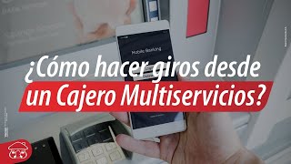 ¿Cómo hacer giros desde un Cajero Multiservicios  DaviPlata  Banco Davivienda [upl. by Ayanet58]