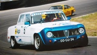 Alfa Romeo Giulia 20 L  Squadra Bianca 180 BHP vs Lancia Evo II  220 BHP  Awesome sound [upl. by Asha]