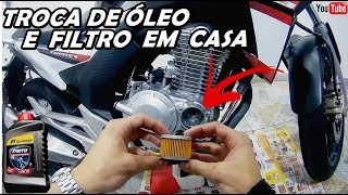 CB Twister 250F Troca de Óleo e Filtro Faça vC Mesmo [upl. by Nya]