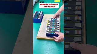 24V 100Ah lifepo4 lithium battery pack Immersive assembly line lithiumbatteryfactory batterypack [upl. by Koosis]