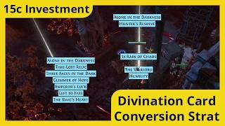 Divination Card Fountain Divination Card Conversion Farming Strategy pathofexile Necro324 [upl. by Hattie61]