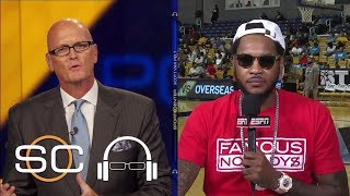 Carmelo Anthony Reveals Where Hes Found Peace This Offseason  SC with SVP  ESPN [upl. by Canotas]