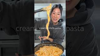 CREAMY KIMCHI PASTA recipe in the comments ⬇️ kimchi kimchipasta pastarecipe kimchirecipe [upl. by Yance]