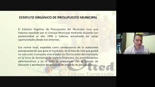 Seminario Virtual Presupuesto Público y Modificaciones Presupuestales Trámite ante el Concejo [upl. by Rivkah244]