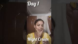 Day 1 dermdoc Night cream youtubeshorts jyotishintu skincareproducts youtubeshort shorts [upl. by Einnaj608]