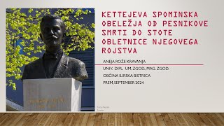 Aneja Rože Kravanja Kettejeva spominska obeležja sept 2024 [upl. by Aihcela]