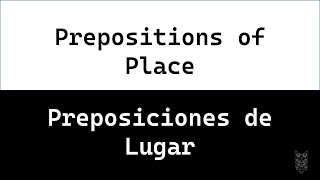 🅿️Preposiciones de lugarPrepositions of place inglesespañolejemplosCAT ENGLISH [upl. by Willie]