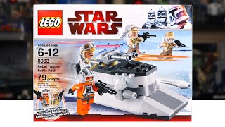 LEGO Star Wars 8083 REBEL TROOPER BATTLE PACK Review 2010 [upl. by Ahsyek]