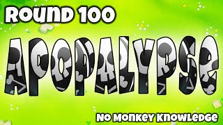 Easy Round 100 Apopalypse Guide  Bloons TD 6 [upl. by Ynatsed676]