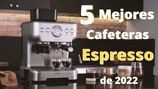 👉Las 5 Mejores CAFETERAS ESPRESSO para CASA de 2023☕ Calidadprecio [upl. by Dorie]