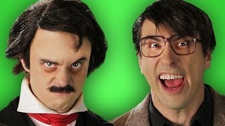 Stephen King vs Edgar Allan Poe Behind the Scenes of Epic Rap Battles of History [upl. by Kohl]