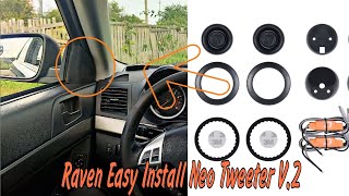 Raven Easy Install Neo Tweeter V2 В MITSUBISHI LANCER X [upl. by Keyes]