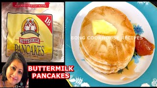 How to make ReadytoMicrowave Buttermilk Pancakes from De Wafelbakkers in 1 min for breakfast [upl. by Annyrb]