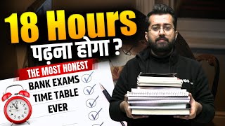 ⏳ The Most Honest Bank Exams Time Table  Study Plan  Aashish Arora [upl. by Atauqal]