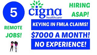 5 REMOTE JOBS KEYING IN FMLA CLAIMSNO EXPERIENCE UP TO 7K A MONTH [upl. by Aihsat]