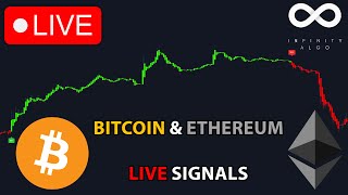 🔴 Live Bitcoin amp Ethereum Signals  Free 5m Chart BTC ETH Crypto Trading Analysis amp Prediction [upl. by Yelime850]