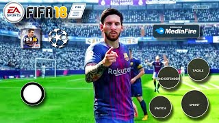 FIFA 16 MOD FIFA 18 OFFLINE  17 LEAGUE CUP FIFA 16 MOBILE ANDROID New Graphics  Gameplay V2 BARCA [upl. by Lednam]